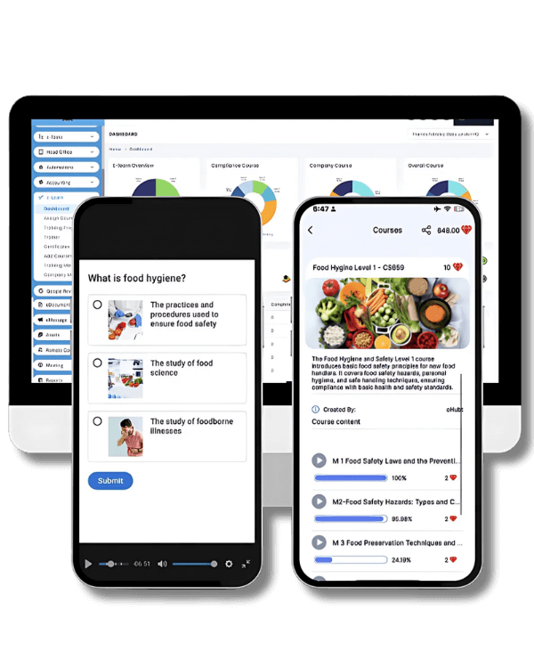 E-Learning platform with course examples